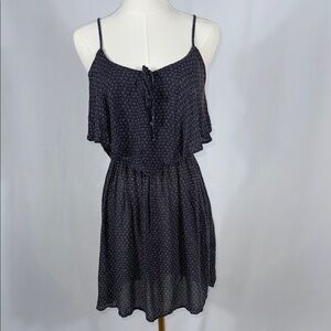 American Eagle Outfitters Black Ruffled Tiered Sundress